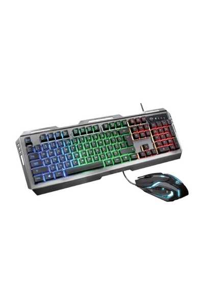 Trust Gxt 845 Tural Oyuncu Combo Kablolu Q Klavye Mouse Set