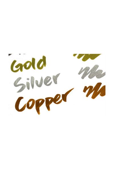 Zig Fudebiyori Metallic Brush Pen Gilt Brush Tip Marker Pen SILVER