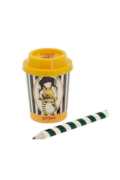 Santoro Gorjuss Milkshake Pencil Sharpener Yellow 671Gj0 /