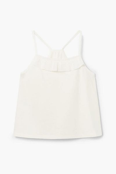 MANGO Kids Ecru Mädchen-T-Shirt 33010443