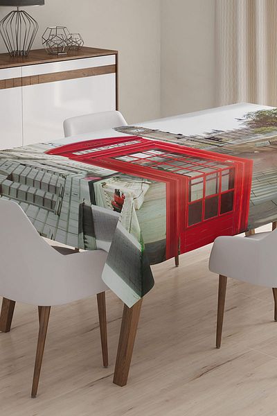 Realhomes Față de masă imprimată digital 3D cu design personalizat - 140 x 180 cm