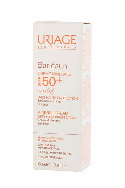 Uriage Sonnenschutz-Mineralcreme speziell für allergische Haut 100 ml SPF50 3661434001437