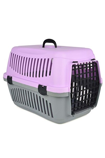 İREM Kedi Köpek Taşıma Kabı Orta Boy Pembe 40 X 55 X 37