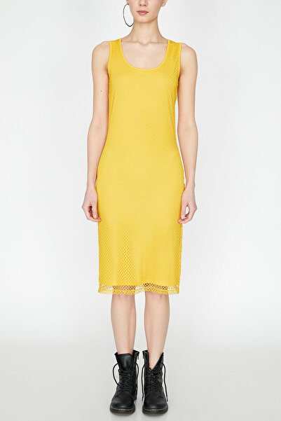 Koton Kadın Sarı Elbise 9YAL88215OK