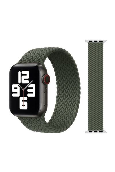 MOBAX Apple Watch Kordon 2 3 4 5 6 Se 44mm Örgü Solo Loop Kordon Kayış Small ...