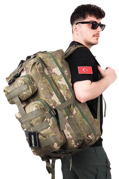 KORDAK Outdoor 65 Lt Tsk Camouflage Camping Mountaineer Holiday Backpack - Military Bag
