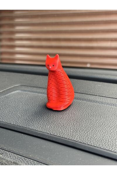 3dbaydesign ملحق صندوق القفازات الهزاز للقطط من نيو تريند (أحمر)