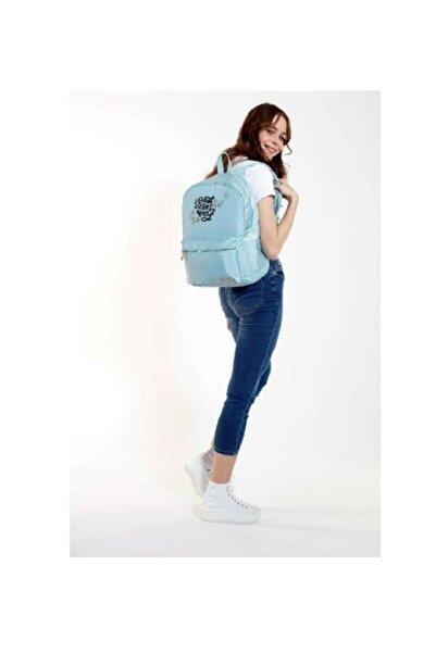 KAUKKO Print Backpack/School Bag Ocean K1550