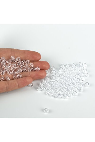yfhobi 25 Gram - 6 Mm, Şeffaf Renkli, Yuvarlak Takı Ve Süs Boncuğu, 1.kalite ...