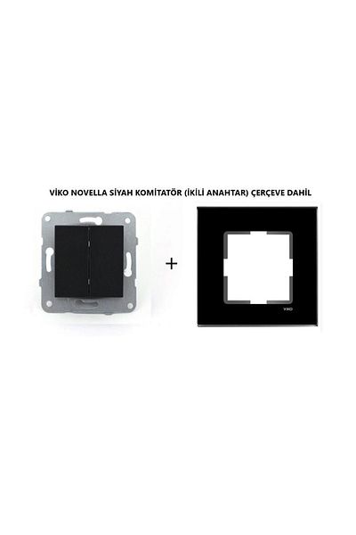 VİKO Novella Black Colored Commitator Frame Included