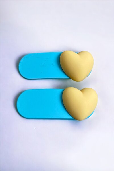 AYMETA TİCARET Παιδική αγκράφα 2 τεμαχίων με φιγούρα καρδιάς