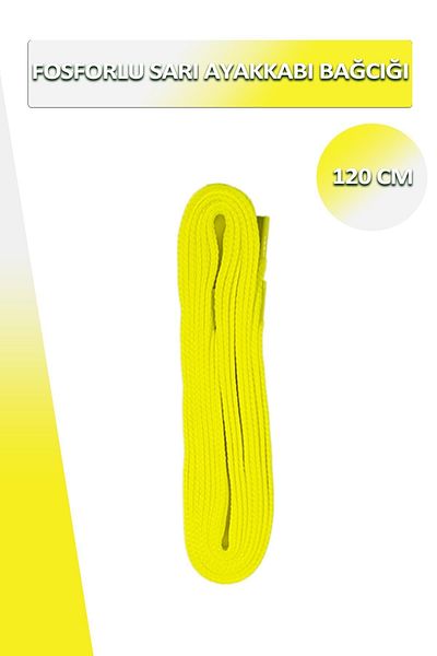 Dopar Lucky Highlighter Yellow Shoelace Flat Laces 120 Cm