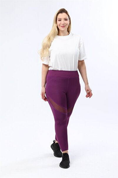 Miss Murem Purple Mesh Tights