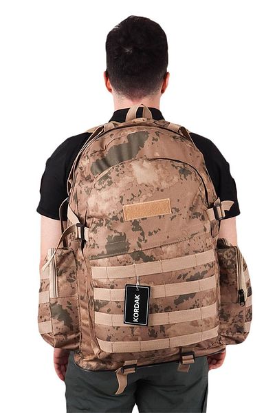 KORDAK Σακίδιο πλάτης για κάμπινγκ 75 Lt Outdoor Desert Camouflage -