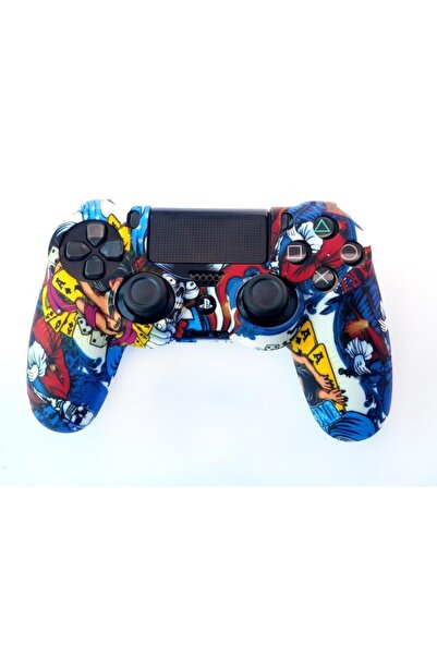 Konsol İstasyonu Playstation 4 Desenli Kol Koruyucu Silikon Kılıf 4p4