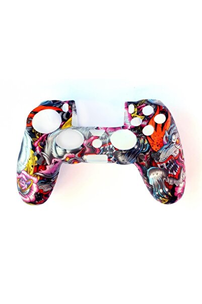 Konsol İstasyonu Playstation 4 Desenli Kol Koruyucu Silikon Kılıf 7p4