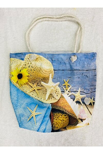 CNGZSHOP Μοντέρνα κομψή τσάντα θάλασσας με μοτίβο, σχήμα, τσάντα παραλίας (ΔΙ...