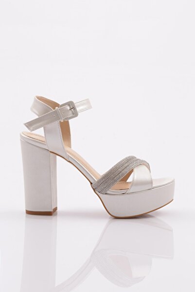DGN Pm08-k2026 Women's Stoned Ankle Tie Heeled Shoes