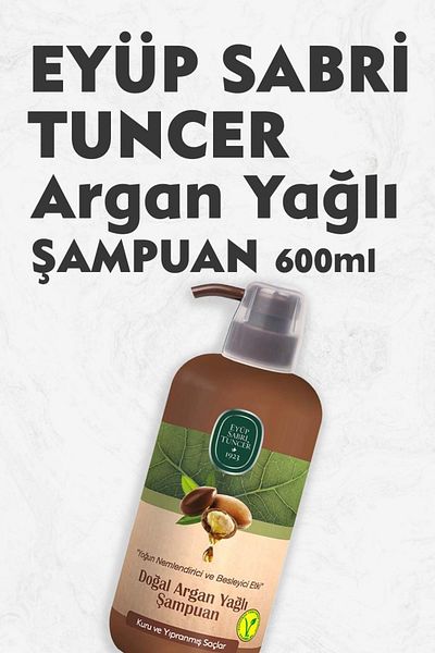 Eyüp Sabri Tuncer 600 ml Natural Argan Oil Shampoo