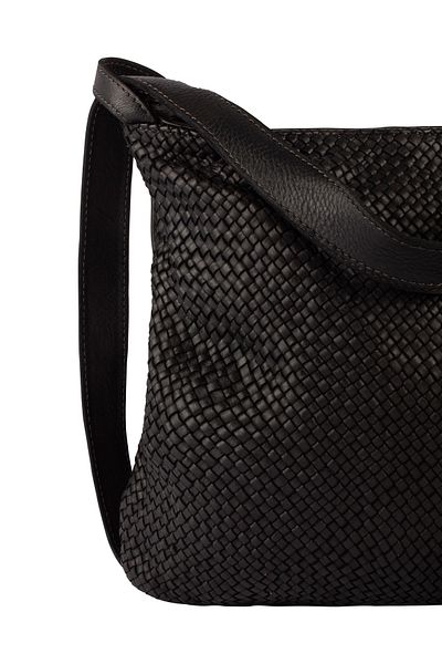 USHA Festival Geflochtene Ledertasche
