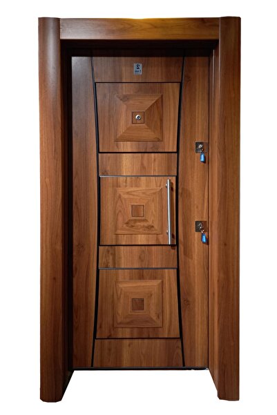 tezwood ahşap kapı sanayi Çelik Kapi Ahşap Kaplama Tırnaklı Sistem Çelik Kapi...