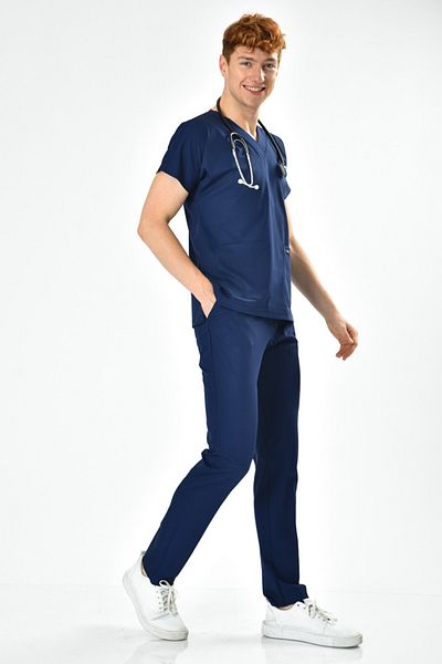 Owlet Medikal Σετ χειρουργικής στολής Lycra Navy Blue