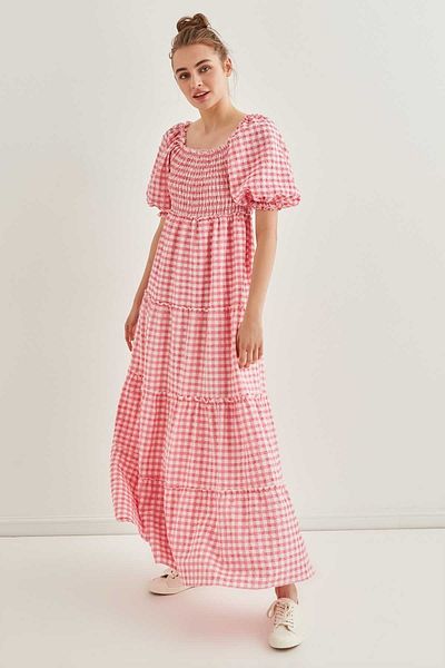 Vitrin Kleid - Rosa - Smock-Kleid