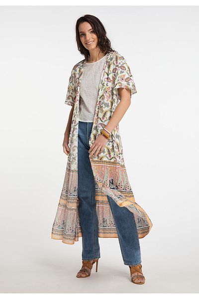 USHA FESTIVAL Kimono-Bluse carnea
