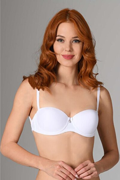 NBB حمالة صدر بيضاء مدعومة بدون حمالات