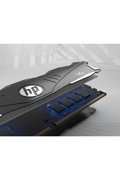 HP V6 UDIMM DDR4 3600MHz 16GB Gaming PC RAM with Cooler (Black)