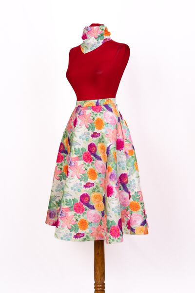 Sihirli Düğmeler Vintage Skirt