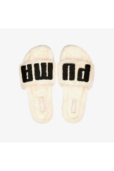 Puma شبشب نسائي باللون البيج Leadcat 2.0 Fuzz