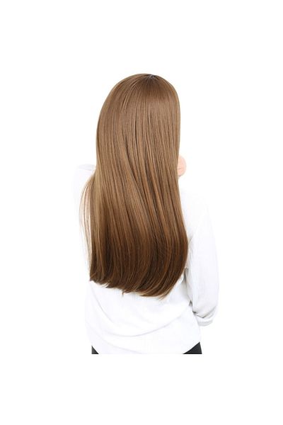 KONAK PERUK Fiber Synthetic Long Straight Wig - Auburn