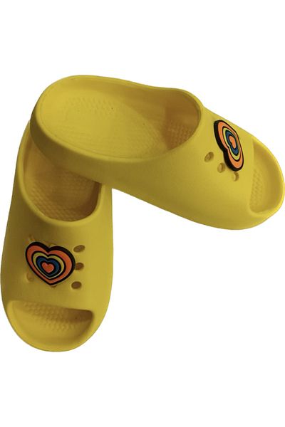 Seha Fashion Girl's Yellow Pool Sole Yezy Slide Slippers
