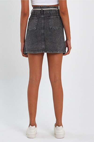 ALEXANDERGARDI Special Collection Button Detailed Denim Skirt (ag-2010g)
