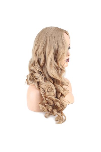 KONAK PERUK Long Fiber Synthetic Wavy Wig - Honey Foam