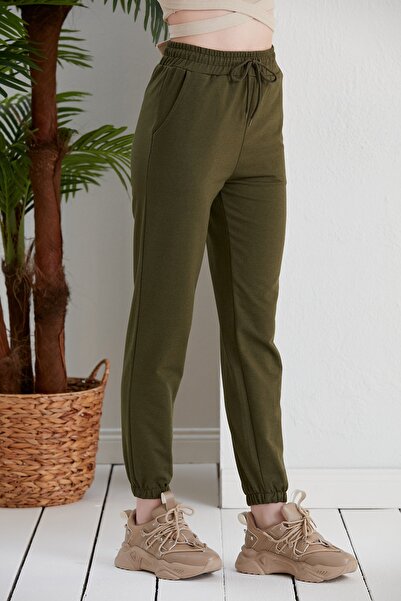 Green Hill Sweatpants Summer Plain Model