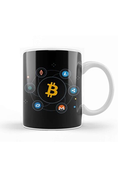 Baskı Dükkanı كوب Crypto Love Support Bitcoin Crypto القدح الخزفي