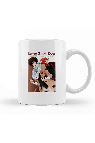 Baskı Dükkanı كوب بونجو ستراي دوجز أنمي أوسامو دازاي X تشويا ناكاهارا كوب بورسلين