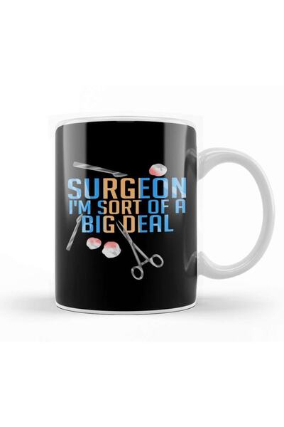 Baskı Dükkanı جراح مضحك أنا نوع من عملية جراحية كبيرة كوب زجاجي من البورسلين