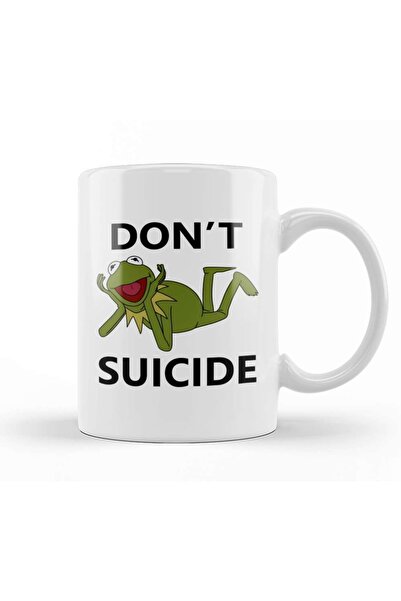 Meme Don't Kermit Suicide Mug Porcelain