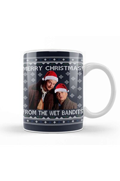 Baskı Dükkanı عيد ميلاد سعيد من The Wet Bandits Home Alone كوب زجاجي من البور...