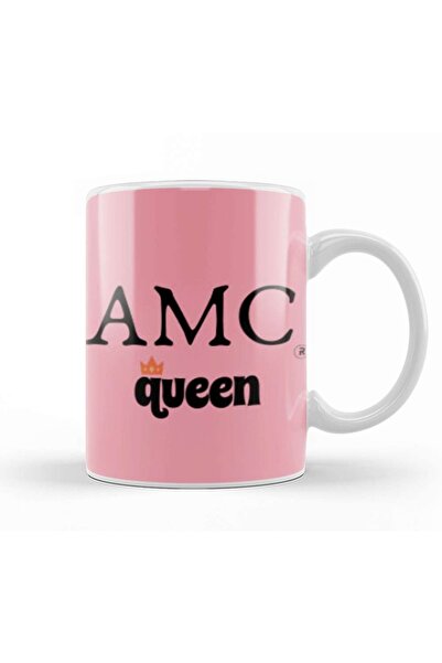 Baskı Dükkanı Amc Stock To The Moon Queens Pin Mug Glass Porcelain