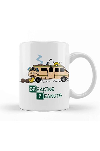 Baskı Dükkanı Breaking Bad Breaking Peanuts Kupa Bardak Porselen
