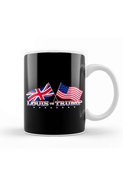 Baskı Dükkanı كوب بورسلين زجاجي بأعلام لويس ضد ترامب دونالد ثيرو
