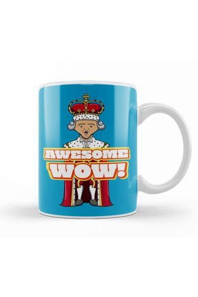Baskı Dükkanı كوب بورسلين رائع من Wow King George