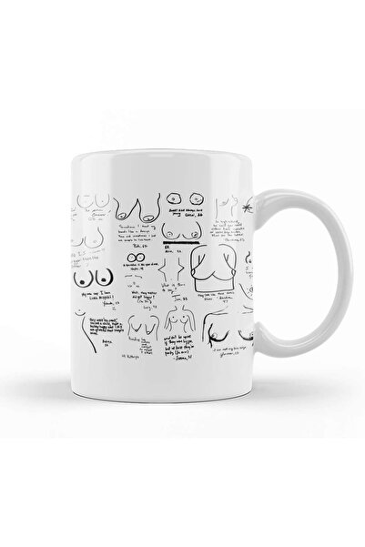 Baskı Dükkanı Boobies Boobs Boob 01 Kupa Bardak Porselen