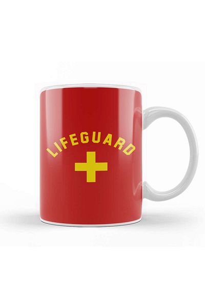 Baskı Dükkanı كوب بورسلين من Baywatch Lifeguard