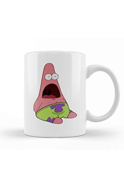 Baskı Dükkanı كوب باتريك سبونج بوب المفاجئ من البورسلين