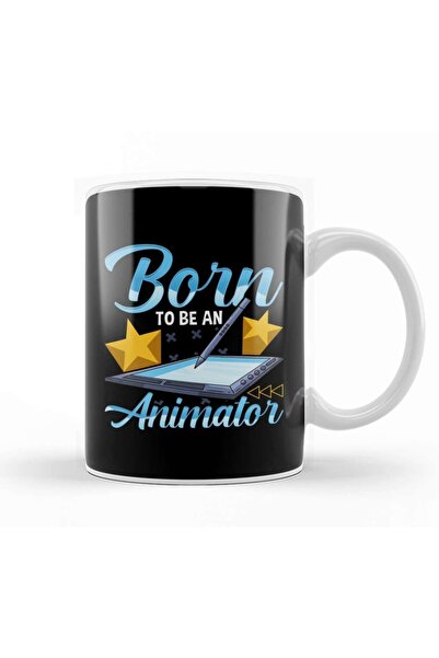 Baskı Dükkanı كوب بورسلين من Born To Be An Animator Professional Artist